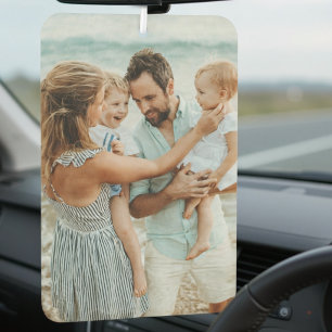 Two-sided custom photo car air freshener