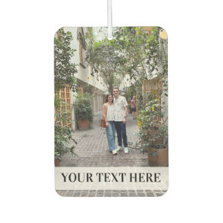 Two-sided custom photo car air freshener