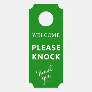 Two-Sided Door Hanger with Welcome and Do Not Dist