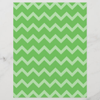 Two-Sided Green Chevron Scrapbook Paper