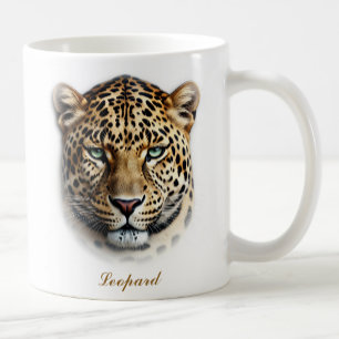 Two-Sided Leopard Coffee Mug Design