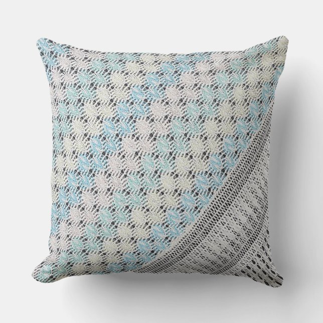 Two-Sided Modern Pastel Throw Pillow (Front)