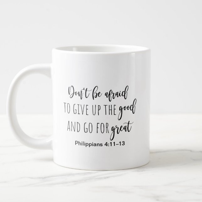 Two sided -mug giant coffee mug (Left)