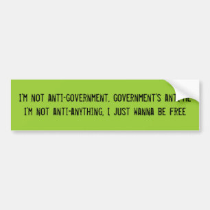 Two-Sided Politics Bumper Sticker