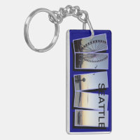 TWO SIDED SEATTLE KEY RING