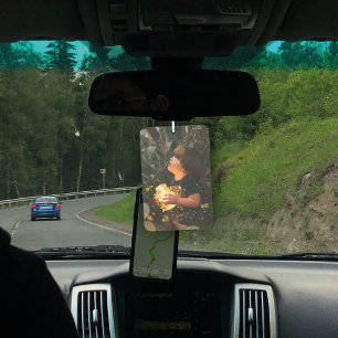 Two Sided Single Photo  Car Air Freshener