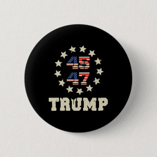 (two Sided) Trump 2024 Qr 4547 Funny Trump Dancing 6 Cm Round Badge