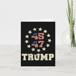(two Sided) Trump 2025 Qr 45_47 Funny Trump Dancin Card