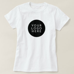 TWO SIDED   YOUR LOGO   Custom Company Staff T-Shirt