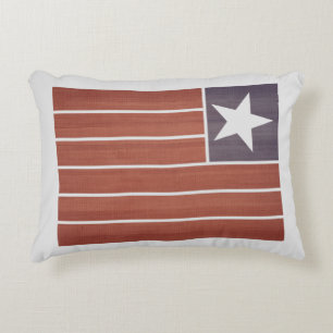 Two sides Designs with Patriotic American flag  Decorative Cushion