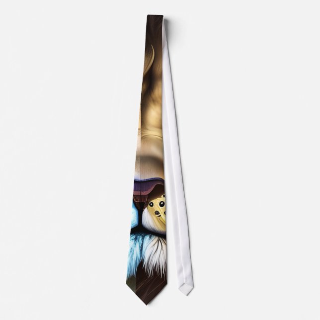 Two sides of love triptych tie (Front)