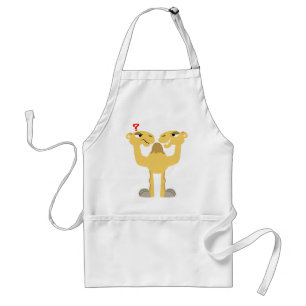 Two sides of the Same Cartoon Camel Cooking Apron