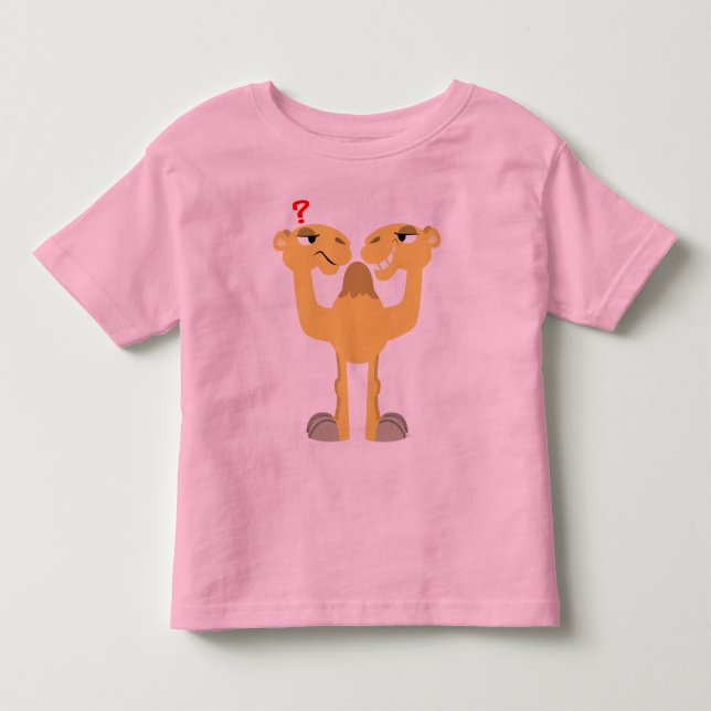Two sides of the Same Cartoon Camel KIds T-Shirt (Front)