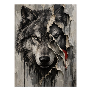Two Sides of the Same Wolf Poster