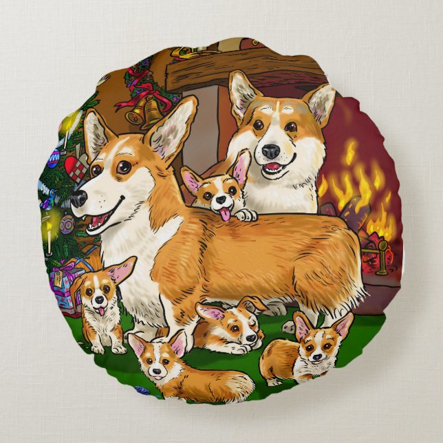 Two sides round cushion (Back)