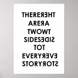 Two Sides to Every Story Mirror poster