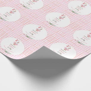 Two Silly Goose 2nd Birthday Pink  Wrapping Paper