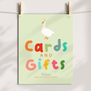 Two Silly goose Cards and Gifts Birthday Sign