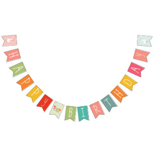 Two Silly Goose Colourful 2nd Birthday Bunting