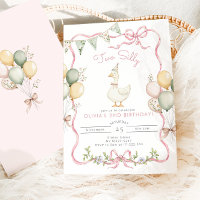 Two Silly Goose Pink Girl 2nd Birthday