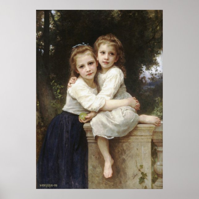 Two Sister 1901 Bouguereau Poster (Front)