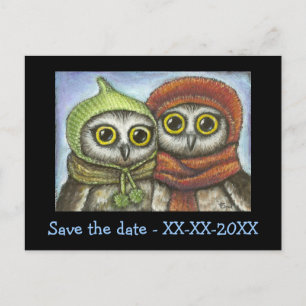 Two sisters announcement postcard