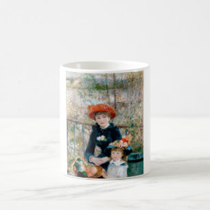Two Sisters on Terrace by Renoir. Fine art print. Coffee Mug