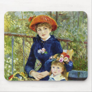 Two Sisters (On the Terrace) By Pierre Renoir Mouse Mat
