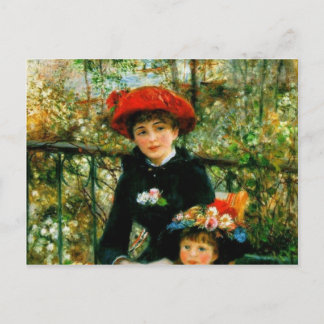 Two Sisters (On the Terrace) by Pierre Renoir Postcard