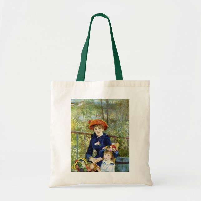 Two Sisters (On the Terrace) By Pierre Renoir Tote Bag (Front)