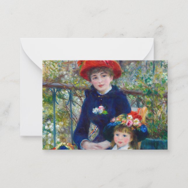 Two Sisters, On the Terrace by Renoir Card (Front)