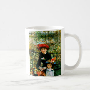 Two Sisters On the Terrace by Renoir Coffee Mug
