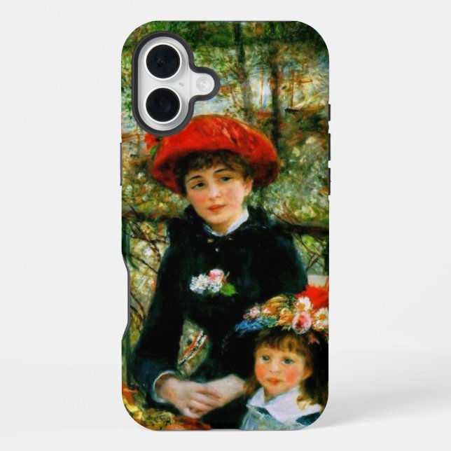 Two Sisters on the Terrace by Renoir iPhone Case (Back)