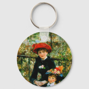 Two Sisters On the Terrace by Renoir Key Ring