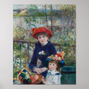 Two Sisters on the Terrace by Renoir Print