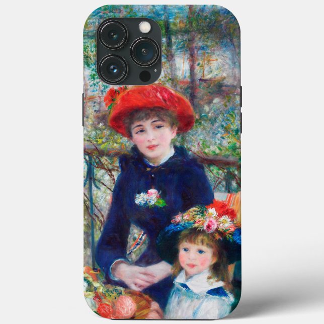 Two Sisters (On the Terrace) Pierre Auguste Renoir Case-Mate iPhone Case (Back)