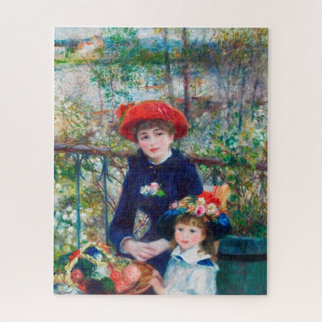 Two Sisters (On the Terrace) Pierre Auguste Renoir Jigsaw Puzzle (Vertical)