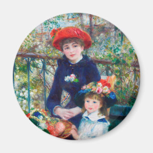 Two Sisters (On the Terrace) Pierre Auguste Renoir Magnet