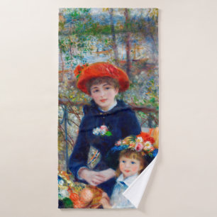 Two Sisters, Renoir Bath Towel