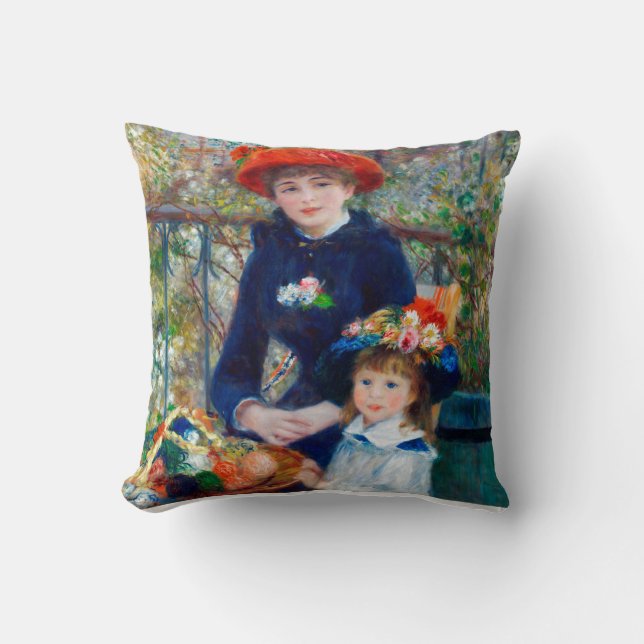 Two Sisters, Renoir Cushion (Front)