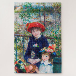 Two Sisters - Renoir Impressionist Painting 1881 Jigsaw Puzzle