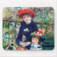 Two Sisters - Renoir Impressionist Painting 1881