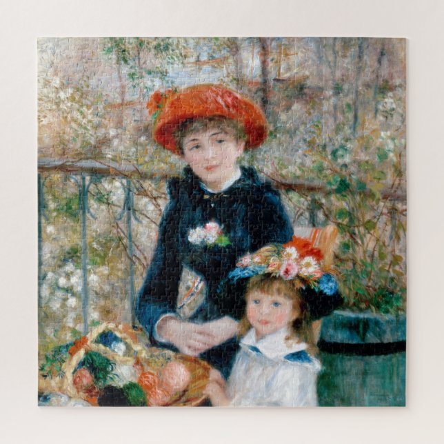 Two Sisters - Renoir Impressionist Painting Jigsaw Puzzle (Vertical)