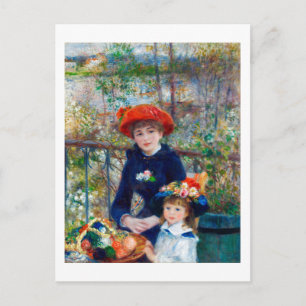 Two Sisters, Renoir Postcard