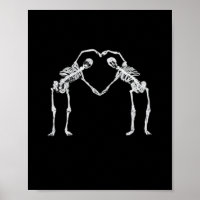 Two Skeleton Hearts Hands Classic