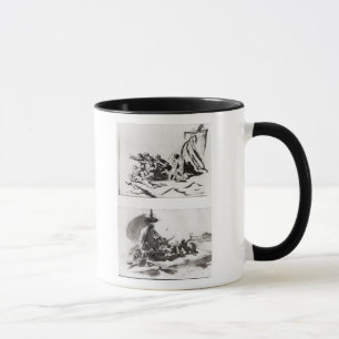 Two sketches for The Raft of the Medusa, c.1819 Mug