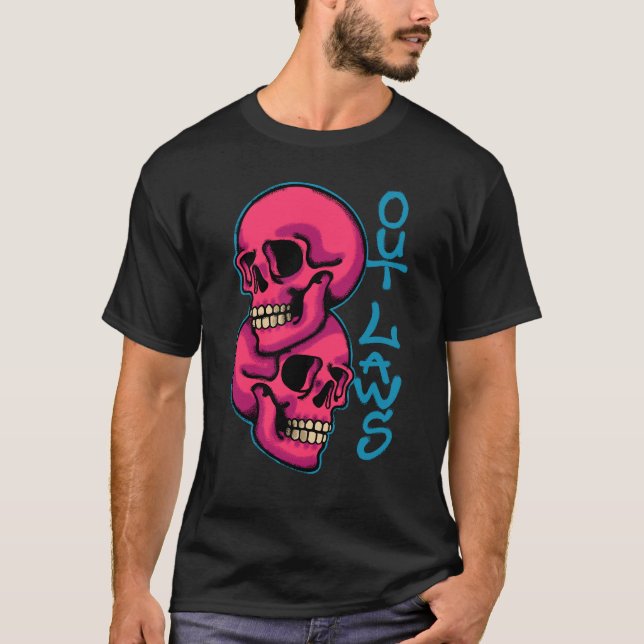 two Skull streetwear T-Shirt (Front)