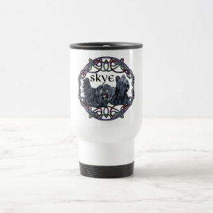 Two Skye Terriers Celtic Travel Mug