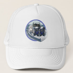Two Skye Terriers out on the Boat Trucker Hat
