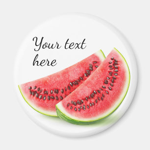 Two slices of watermelon magnet